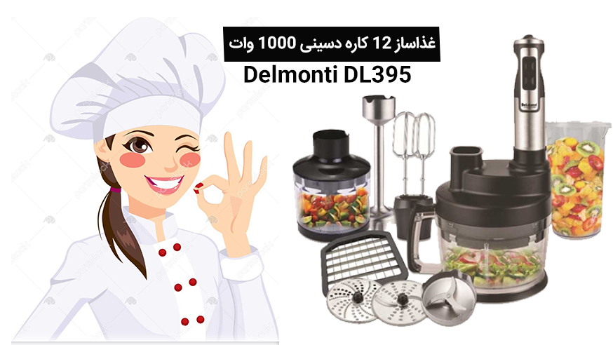 ویدیوی غذاساز 12 کاره دسینی 1000 وات مدل Delmonti DL395 فیلم 